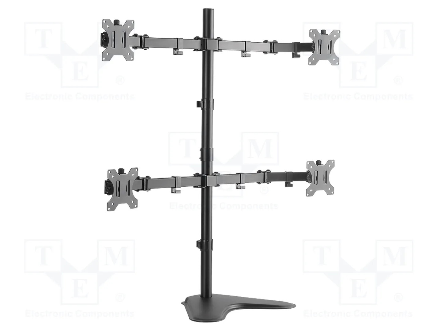 Non Communiqué Logilink Quad Monitor Desk Stand - Pied - Pour 4 Écrans Lcd - Acier Pressé À Froid Solide - Taille D'écran : 13"-32" - Image 2