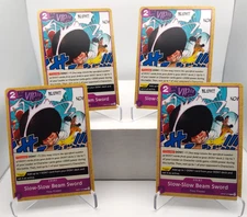 Slow-Slow Beam Sword Playset - OP07-076 x4 - 500 Years in the Future - One Piece