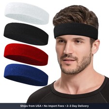 Sweatbands Sports Headband For Men Women Moisture Wicking Hairband Athletic