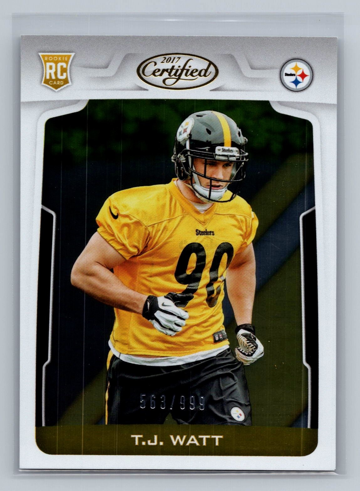 T.J. Watt 2017 Panini Certified #169 #/999 Rookie RC STEELERS