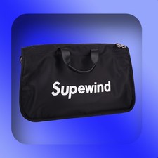 Black Gym Duffle Bag - Foldable Carry-on Garment Bag with Shoe Compartment