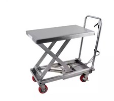 Piattaforma di sollevamento in acciaio inox carrello di sollevamento carrello a spinta carrello pianale