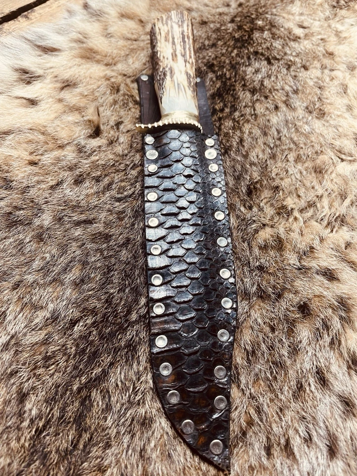 Cuchillo Bowie de colección: pegatina de cerdo palillo de dientes Arkansas personalizada por-L.Baily Foto 3 de 4