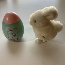 Vintage Wind Up Easter Bunny And Pop Up Chick From 1970  s And 80  s