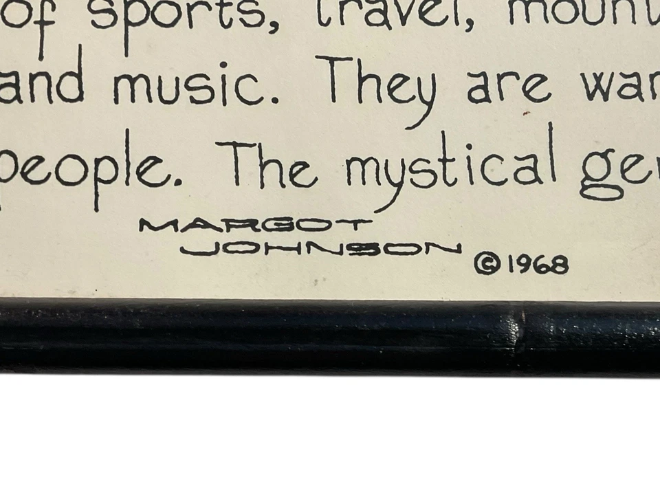 Horóscopo Zodiaco SAGITARIO Arte Pop Moderno Margot Johnson NY De Colección 1968 Genial Foto 2 de 4