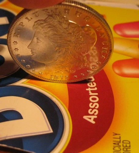 1879 S Morgan silver dollar - UNC, Frosty cameo, reflective, PL Obverse, 5057