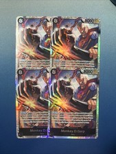 x4 Monkey D Garp OP11-095 SR One Piece Fist of Divine Speed Playset NM