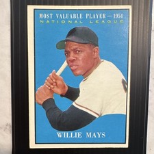 Topps 1961 Willie Mays Most Valuable Players #482 New York Giants Baseball