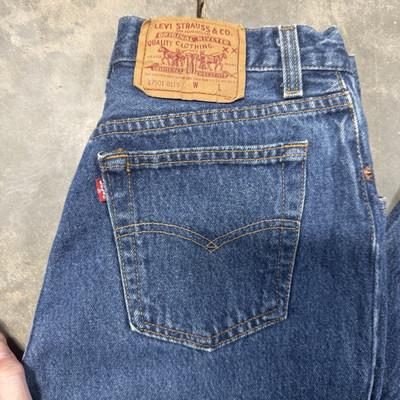 Vintage Levi's 501 Dark Wash Blue Womens 26x31 Jeans 80s USA 17501