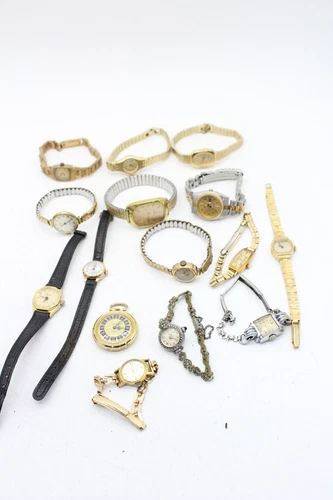 F x15 Vintage Ladies Manual Wind Running Wristwatches Inc Seiko, Zenith Etc