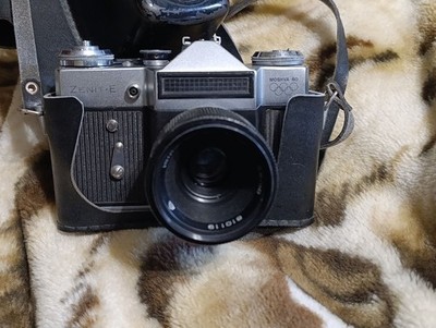Zenit-E 35mm Film Camera w/ Industar-61 Lens + Case | MOSKVA 80 Olympic Edition