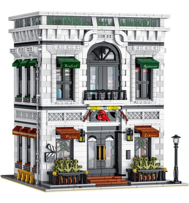 #ad Flying Lobster 3 Level Seafood Restaurant Building Blocks Set 4132 Pieces G $169.94