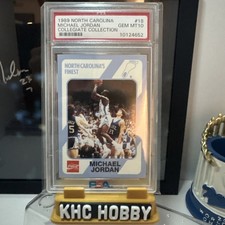 1989 North Carolina MICHAEL JORDAN Collegiate Collection #18 PSA 10 Gem Mint