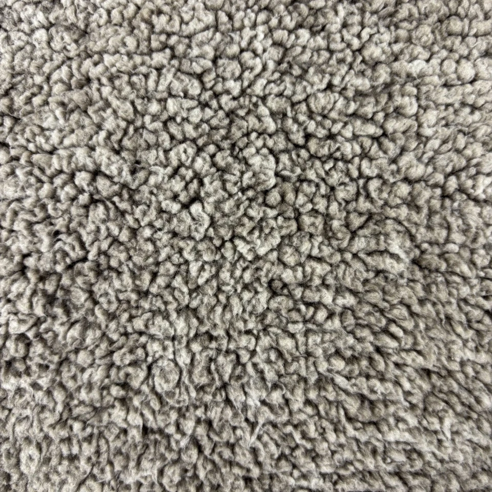 Зеленый чай шерпа плюшевый медведь флисовая куртка женщин большой серый насмешливый воротник 1/4 молнии - Изображение 4 из 4