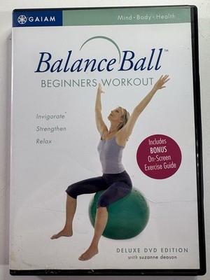 Balance Ball Beginners Workout DVD Suzanne Deason Gaiam Fitness Exercise