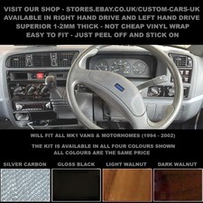 Citroen Relay MK1 Van & Motorhome - Black - Walnut - Carbon - Stick On Dash Kit