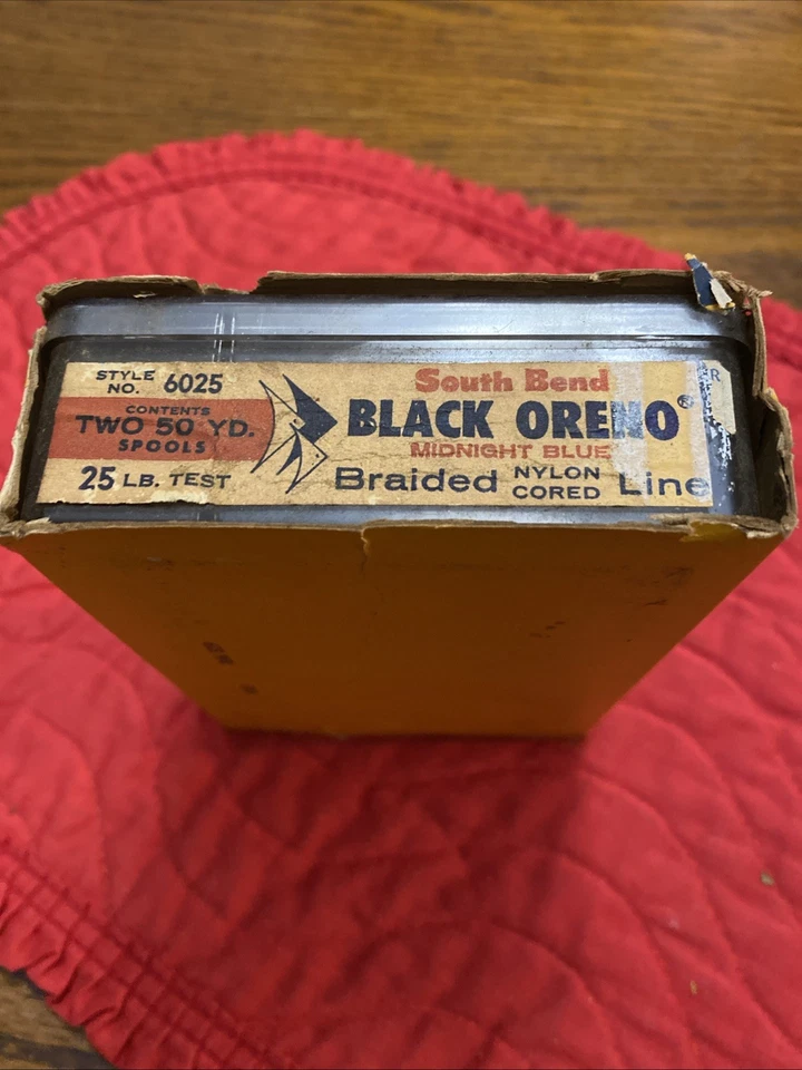 Línea de Pesca Vintage Nuevo Stock South Bend Garantizada Trenzada 25 Lb Nylon Negro Foto 4 de 4