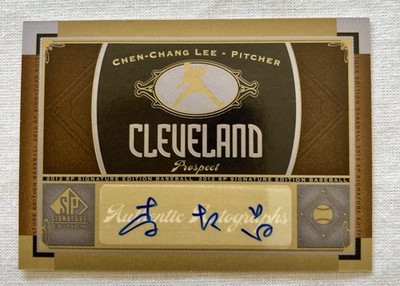  Upper Deck 2012 SP Signature Chen-Chang Lee Authentic Auto Cleveland CLV 7