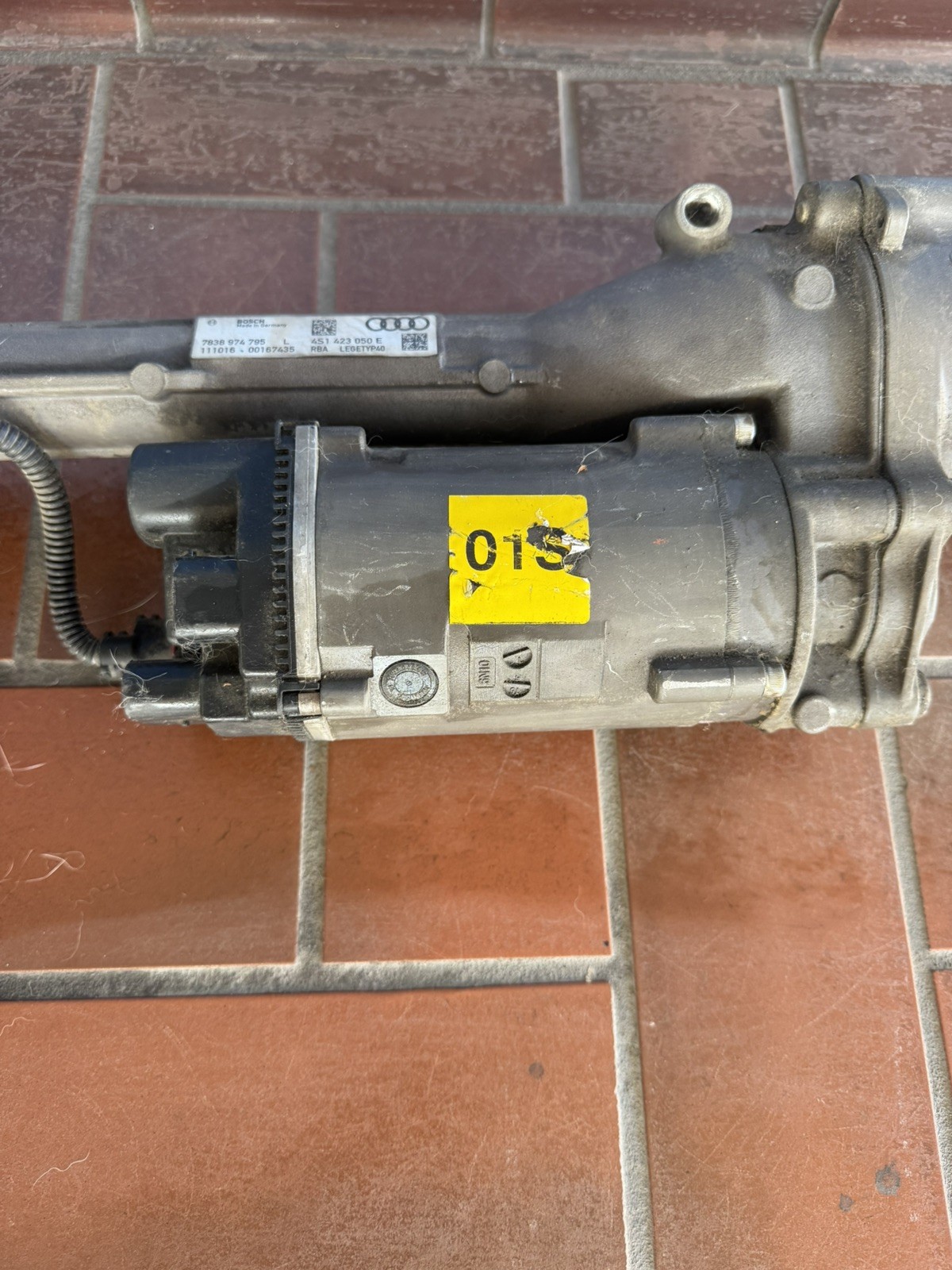 Lamborghini Huracan Steering Gear Rack, Used, P/N 4S1423050E 