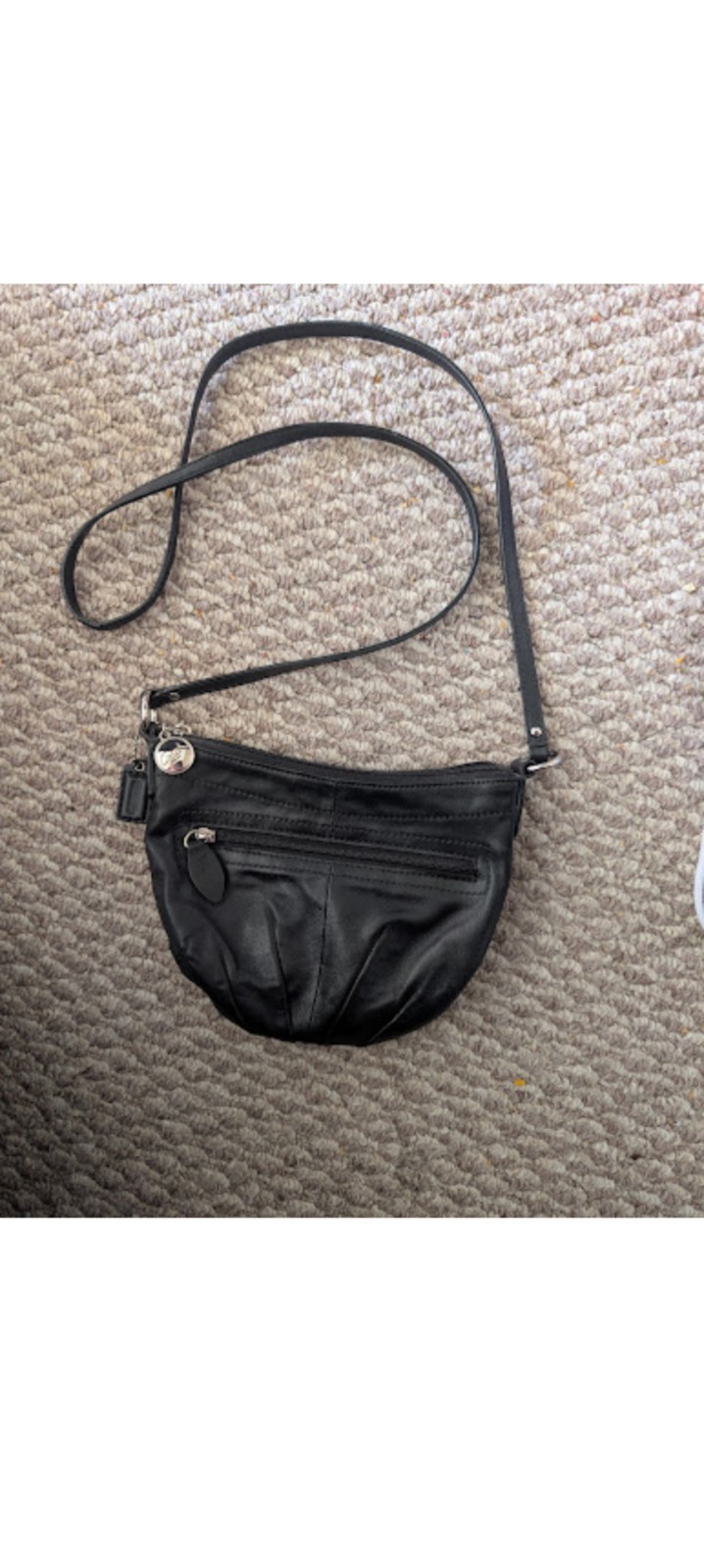 Vintage Coach Black Leather Purse