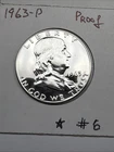 1963 Franklin Half Dollar Silver Proof Cameo 90% Silver