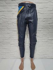 Women's Handmade Black Genuine Lambskin Leather Pants