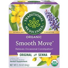 Traditional Medicinals Tea, Organic Smooth Move, Relieves Pack of 1