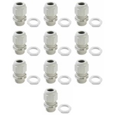 Image of Pack Of 10 x Cable Gland White M20 Sprint Clamping Range 6.2-14mm Wiska 10100611