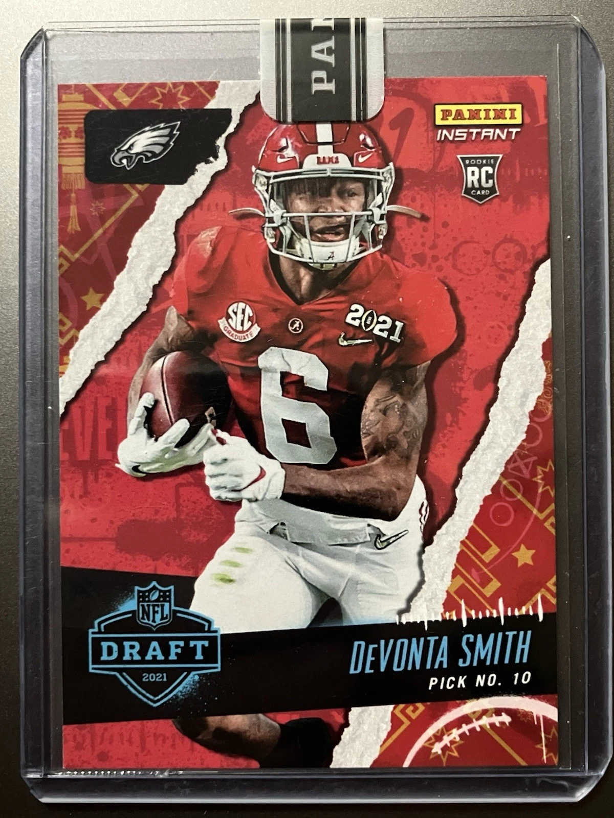 DeVonta Smith Panini Instant NFL #10 Red