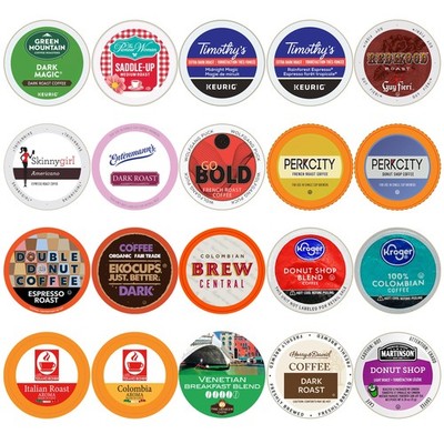 20 Count Custom Variety Pack Coffee Single Serve Cups For K Cup Brewers