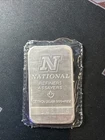 Vintage 1 Troy Oz .999 Fine Silver Bar National Refiners Sealed Ounce Rare (C)
