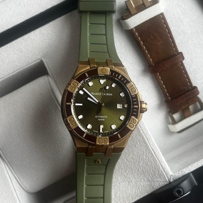 Maurice Lacroix Icon Venturer Green Bronze Limited 500 Auto Watch Used