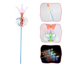 Children's Magic Bubble Wand Bubble Blower Musical Light-up Bubble Wand JQ
