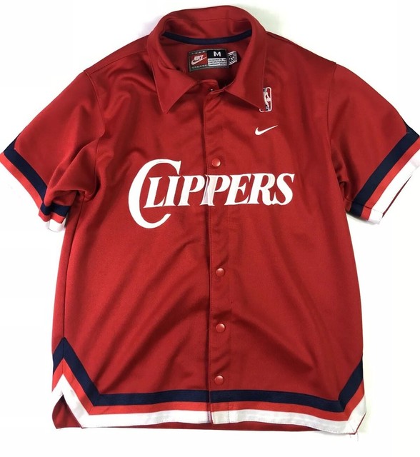 Nike LA Clippers Basketball Warm Up Shirt Boy’s Size Medium Red NBA eBay