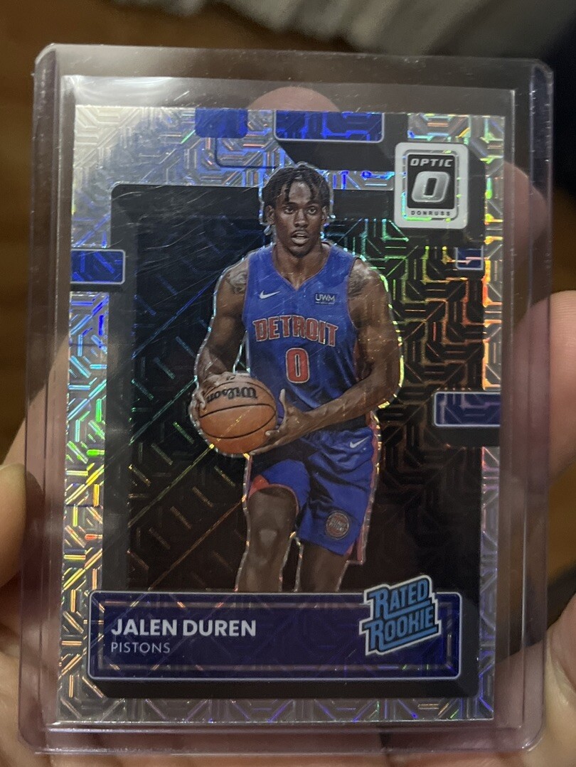 Jalen Duren 2022 Donruss Optic Rated Rookie Mojo/Choice SP #227 Pistons RC