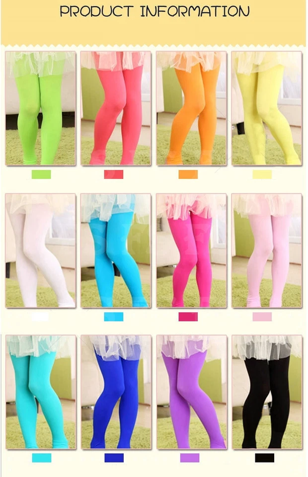 BABY GIRLS KIDS TIGHTS PANTYHOSE STOCKINGS LEG HOSIERY BALLET DANCE OPAQUE AUS - image 3 of 3