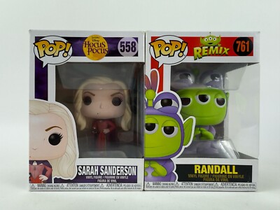 Lot of 2 Funko Pop Pixar Disney Sarah Sanderson 558 Randall 761