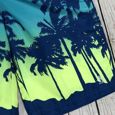 Maillot De Bain Garçon Penguin - Taille 16 - Bleu Vert Tropical - Polyester