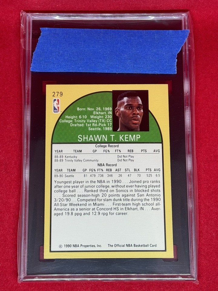 199091 NBA Hoops Shawn Kemp Rookie RC!🔥 SGC 9.5! 279 HOT! Sonic’s! eBay