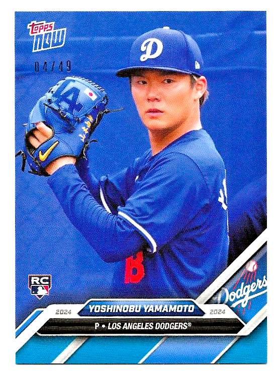 MR CARTOON LA DODGERS YAMAMOTO TEE BLUE