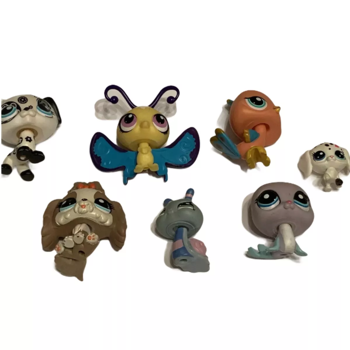 Lot of 7 Littlest Pet Shop LPS 2130 3286 1613 1446 1445 1462