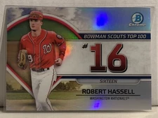2023 Bowman Scouts Top 100 #BTP-16 Robert Hassell - Washington Nationals