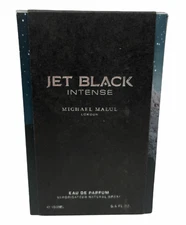 Michael Malul Jet Black Intense Eau De Parfum (3.4oz/100ml) NEW IN BOX