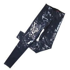 NWT Commando Perfect Control Faux Patent Leather Leggings in Navy Blue Glossy M