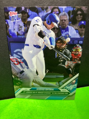 2024  Topps NOW  SHOHEI OHTANI    2nd Longest Home Run   Card #455   DODGERS