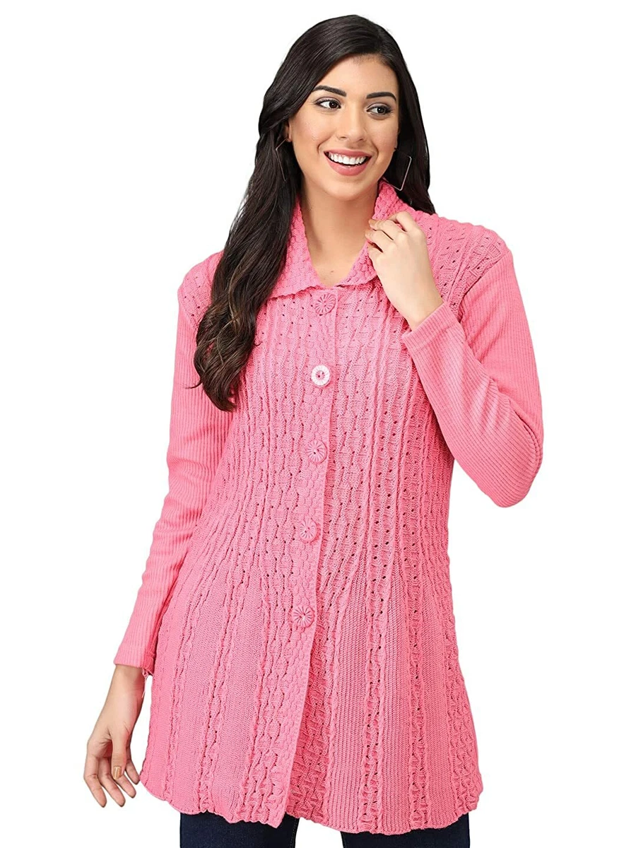 Ladies Winter wear Woolen Self Cardigans Sweaters | eBay