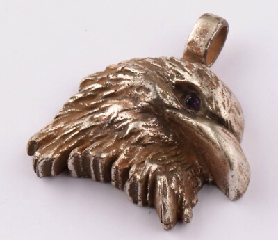 Bald eagle pendant Animal king head Brutal jewelry mens Attack band gift Antique