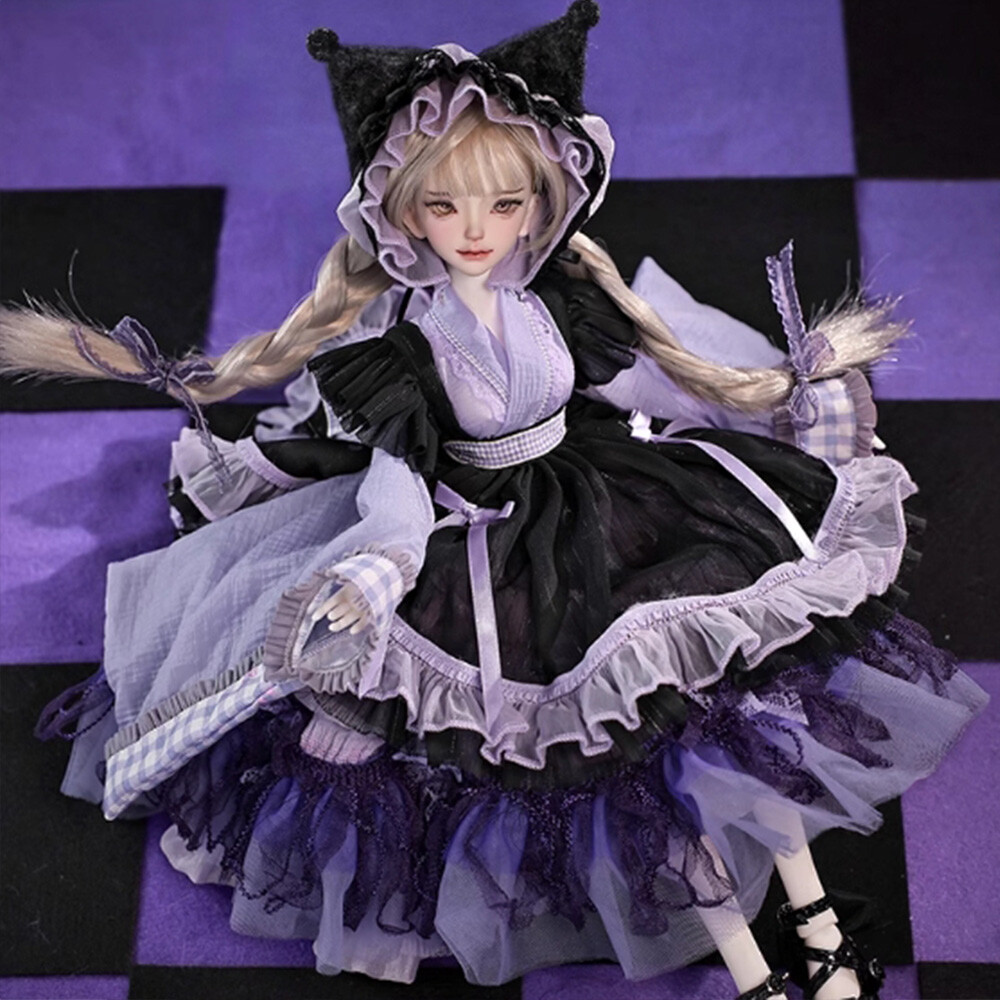 1/4 BJD Doll Ball Joint Doll Gorgeous Girl Face Makeup Full Set