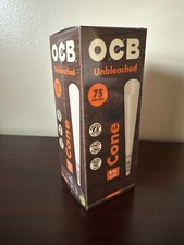OCB Virgin 1 1/4 Cones Unbleached 75 pack Mini Tower