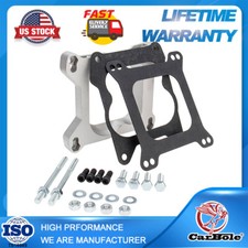 Aluminum 4bbl Quadrajet to Holley Carburetor Intake Manifold Adapter Plate New